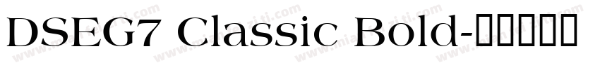 DSEG7 Classic Bold字体转换